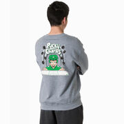 Hockey Crewneck Sweatshirt - Pucky Charms (Back Design)