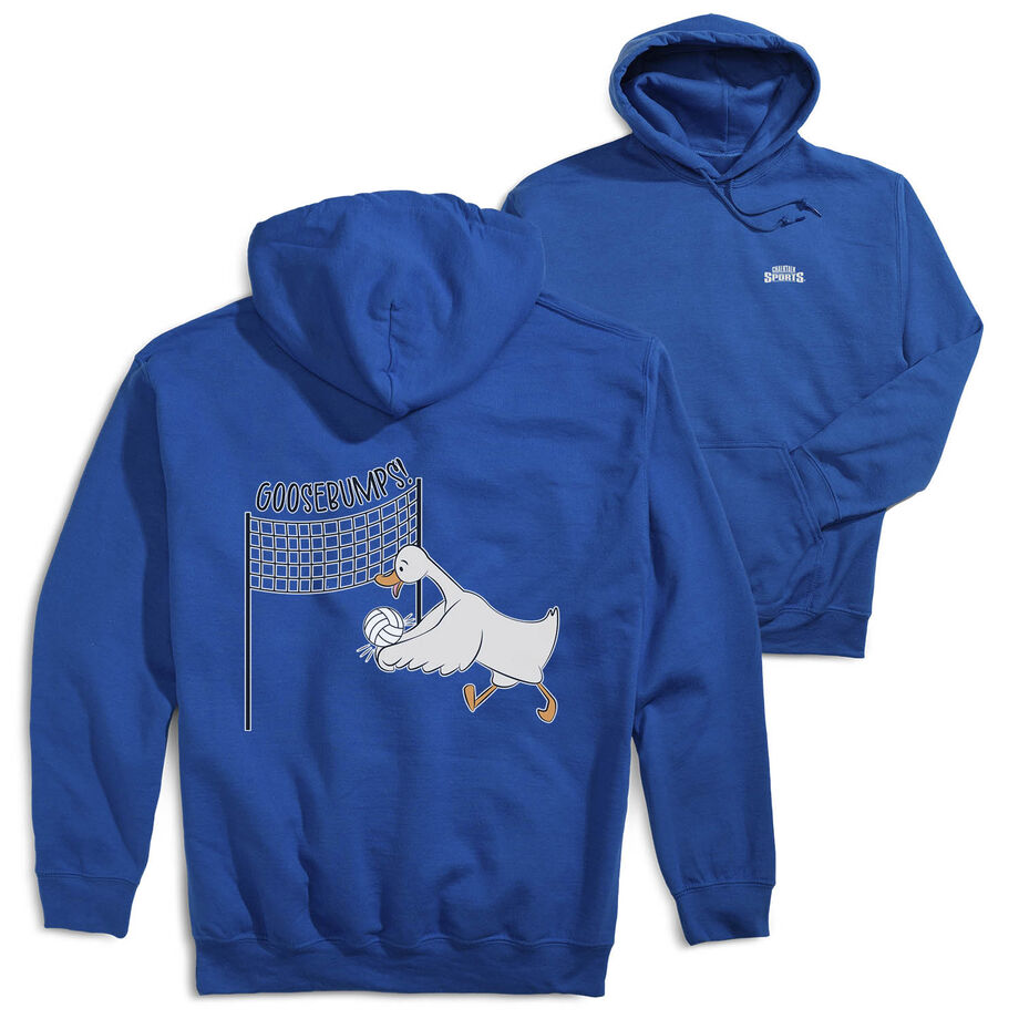 Volleyball Hooded Sweatshirt - Goosebumps (Back Design)