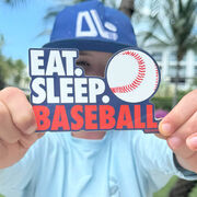 Baseball Sticker - Eat Sleep Baseball