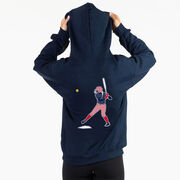 Softball Hooded Sweatshirt - Softball Star (Back Design)