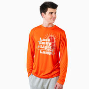 Hockey Long Sleeve Performance Tee - Lace 'Em Up And Light The Lamp