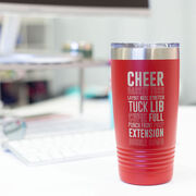 Cheerleading 20 oz. Double Insulated Tumbler - Cheer Words