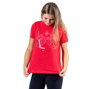 Hockey Short Sleeve T-Shirt - Hockey Goalie Sketch