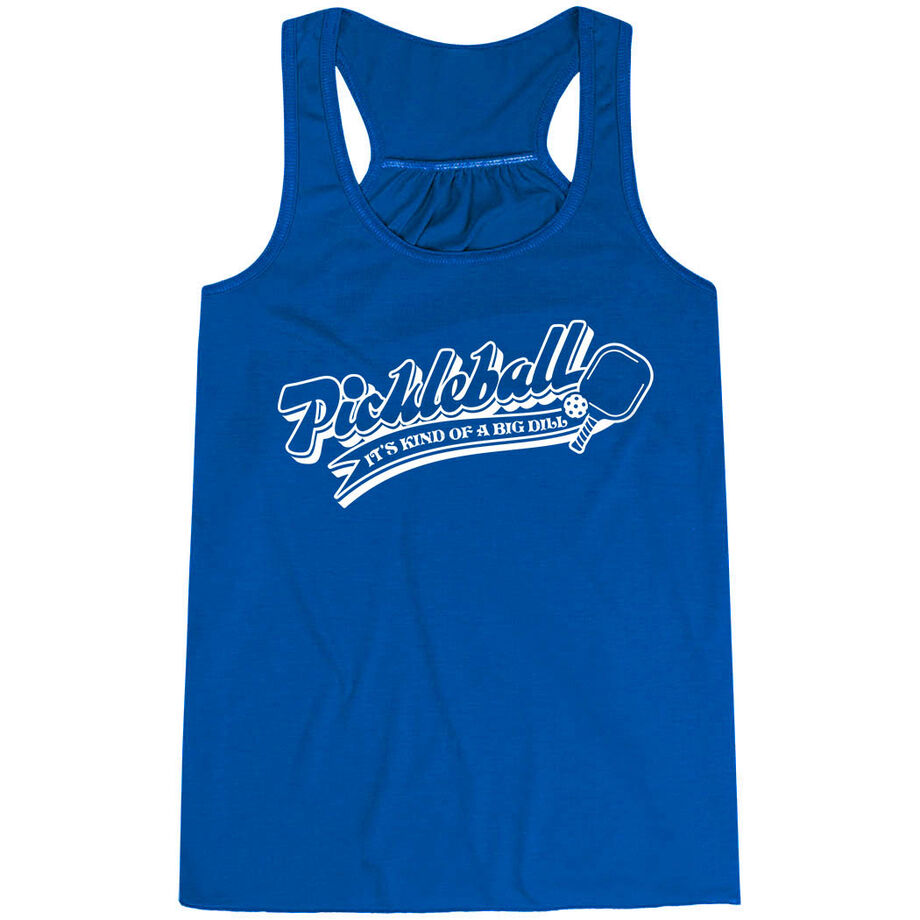 Pickleball Flowy Racerback Tank Top - Kind Of A Big Dill