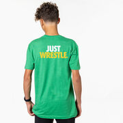 Wrestling Short Sleeve T-Shirt - Just Wrestle (Back Design)