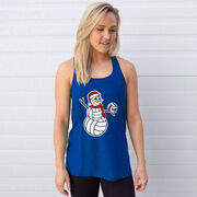 Volleyball Flowy Racerback Tank Top - Serving Holiday Cheer
