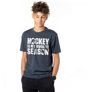 Hockey Short Sleeve T-Shirt - Hockey Is My Favorite Season