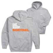 Basketball Hooded Sweatshirt - Eat. Sleep. Basketball. (Back Design)