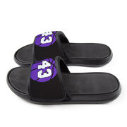 Basketball Repwell&reg; Slide Sandals - Basketball With Number