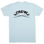 Crew Tshirt Short Sleeve Crew Crossed Oars Banner