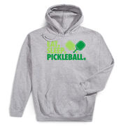 Pickleball Hooded Sweatshirt - Eat. Sleep. Pickleball
