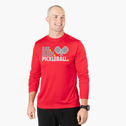 Pickleball Long Sleeve Performance Tee - Eat. Sleep. Pickleball