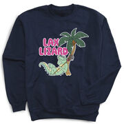 Guys Lacrosse Crewneck Sweatshirt - Lax Lizard