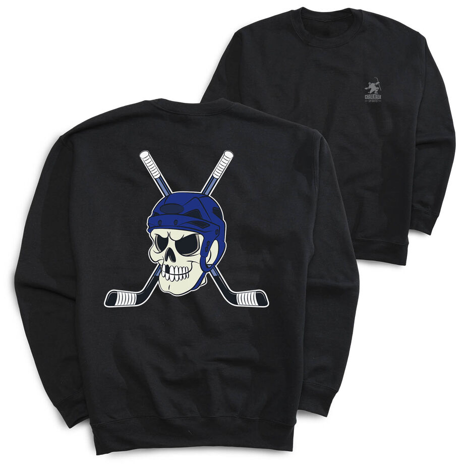 Hockey Crewneck Sweatshirt - Chill to the Bone (Back Design)