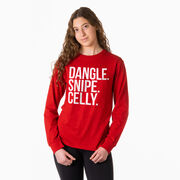 Hockey Tshirt Long Sleeve - Dangle Snipe Celly Words