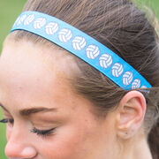 Volleyball Juliband Non-Slip Headband - Volleyball Stripe Blue