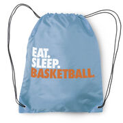 Basketball Drawstring Backpack Eat. Sleep. Basketball.