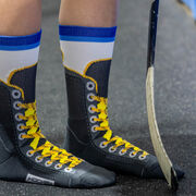 Hockey Woven Mid-Calf Socks - Hockey Skate