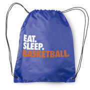 Basketball Drawstring Backpack Eat. Sleep. Basketball.