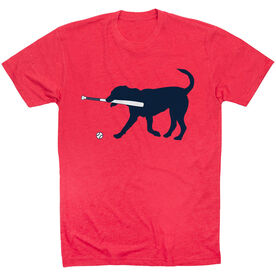 Baseball T-Shirt Short Sleeve - Navy Baseball Dog