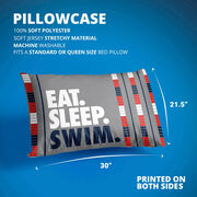 Swimming Pillowcase - Eat. Sleep. Swim.