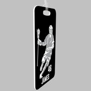Guys Lacrosse Bag/Luggage Tag - Personalized Dodger Silhouette