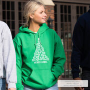 Lacrosse Hooded Sweatshirt - Merry Laxmas Tree
