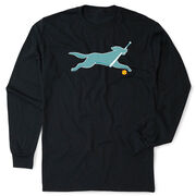 Softball Tshirt Long Sleeve - Mitts The Softball Dog