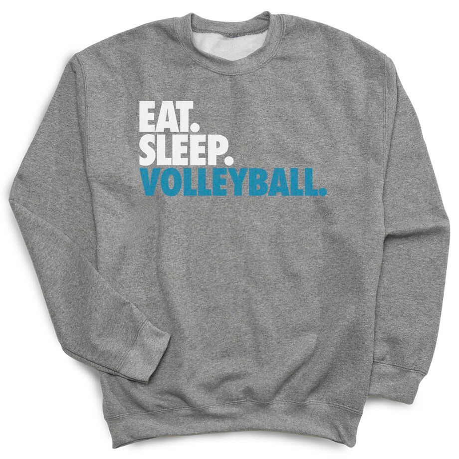 Volleyball Crewneck Sweatshirt - Eat Sleep Volleyball (Bold)