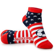 Soccer Ankle Socks - USA Patriotic Soccer