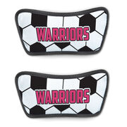 Soccer Repwell&reg; Sandal Straps - Soccer Ball Texture With Text