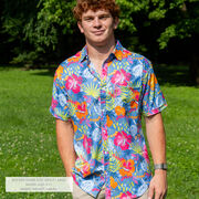 Hockey Performance Short Sleeve Button Down Shirt - Aloha