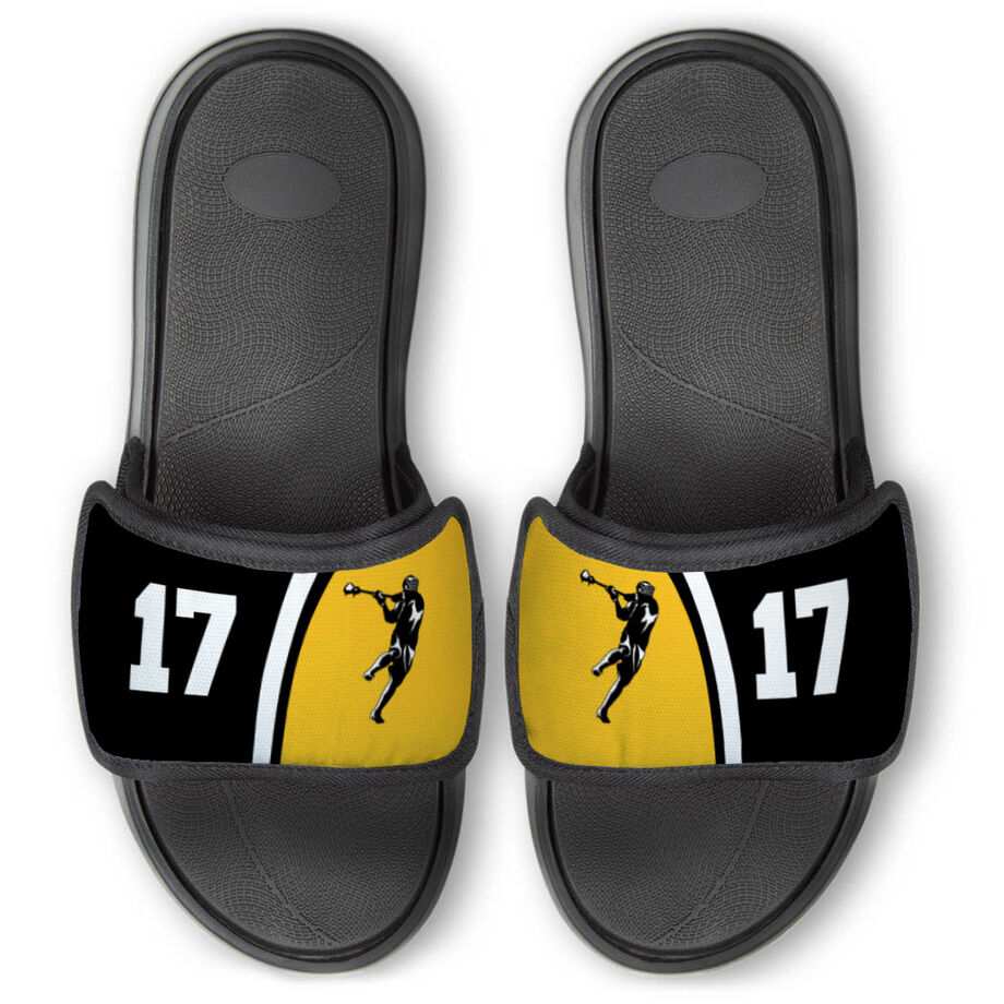 Guys Lacrosse Repwell&reg; Slide Sandals - Personalized Jumpshot