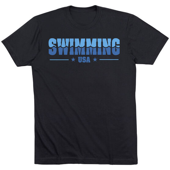 Swimming Short Sleeve T-Shirt - Swimming USA