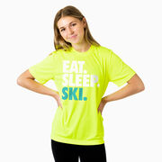 Skiing & Snowboarding Short Sleeve Performance Tee - Eat. Sleep. Ski.