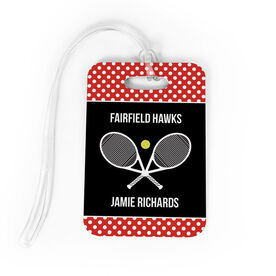 Tennis Bag/Luggage Tag - Personalized Tennis Team with Rackets
