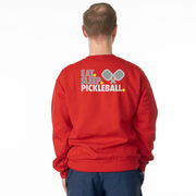 Pickleball Crewneck Sweatshirt - Eat. Sleep. Pickleball (Back Design)
