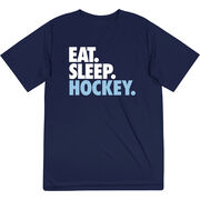 Hockey Short Sleeve Performance Tee - Eat. Sleep. Hockey.