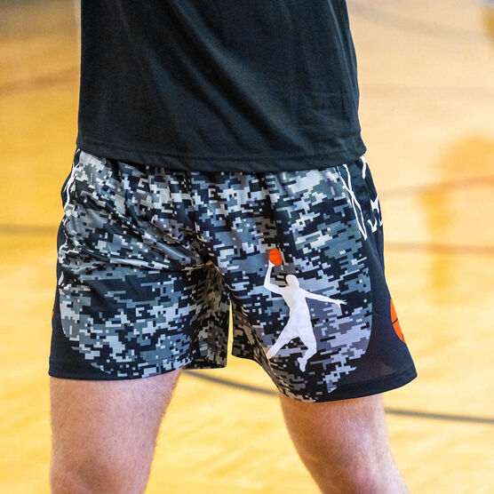 Digital Camo Basketball Shorts
