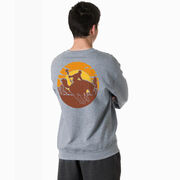Guys Lacrosse Crewneck Sweatshirt - Giddy-Up (Back Design)