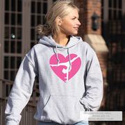 Gymnastics Hooded Sweatshirt - Gymnast Heart
