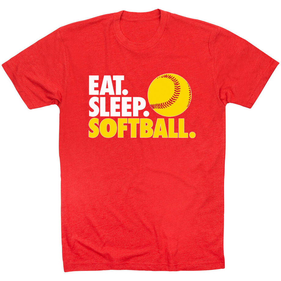 Softball T-Shirt Short Sleeve Eat. Sleep. Softball.