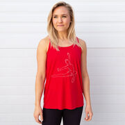Gymnastics Flowy Racerback Tank Top - Gymnast Sketch