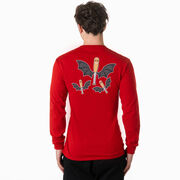 Baseball Tshirt Long Sleeve - It's Bats (Back Design)