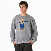 Baseball Crewneck Sweatshirt - Dinger the Baseball Dog
