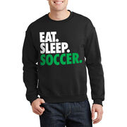 Soccer Crewneck Sweatshirt - Eat Sleep Soccer (Bold Text)