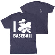 Baseball Short Sleeve T-Shirt - I Shamrock Baseball (Back Design)