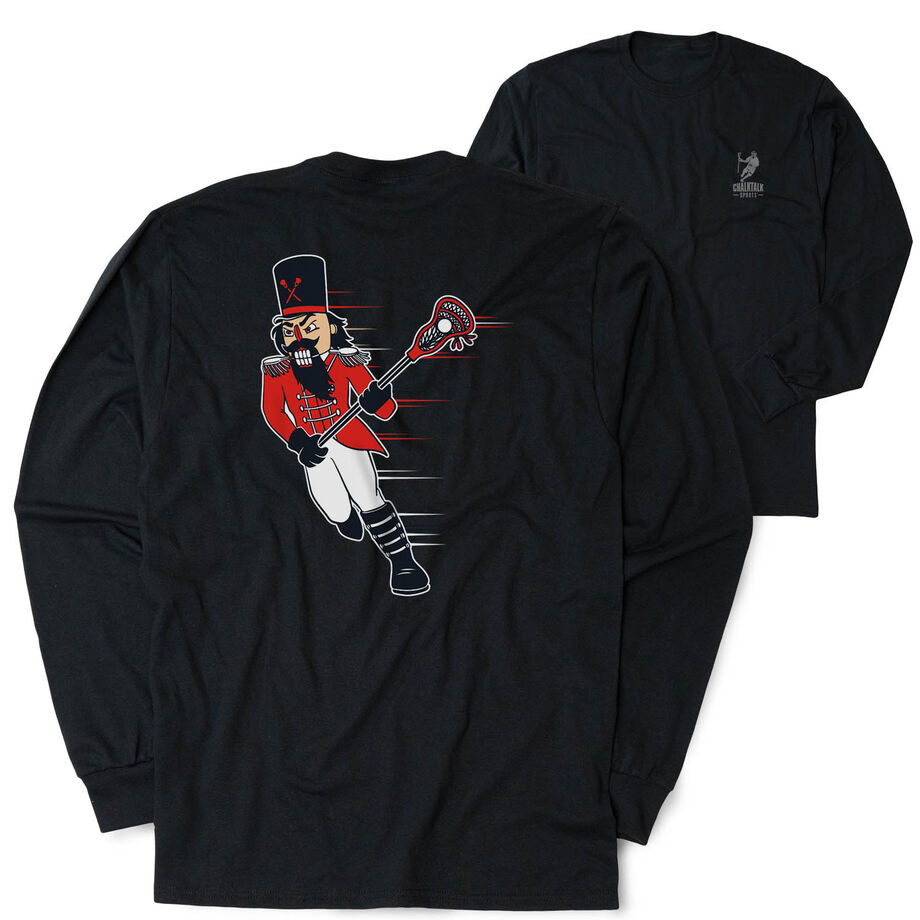 Guys Lacrosse Tshirt Long Sleeve - Crushing Goals (Back Design)