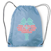 Cheerleading Drawstring Backpack - The Bigger the Bow