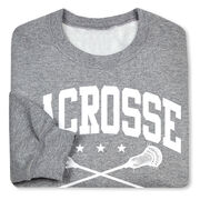 Guys Lacrosse Crewneck Sweatshirt - Lacrosse Crossed Sticks